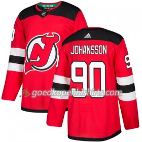 New Jersey Devils Marcus Johansson 90 Adidas 2017-2018 Rood Authentic Shirt - Mannen